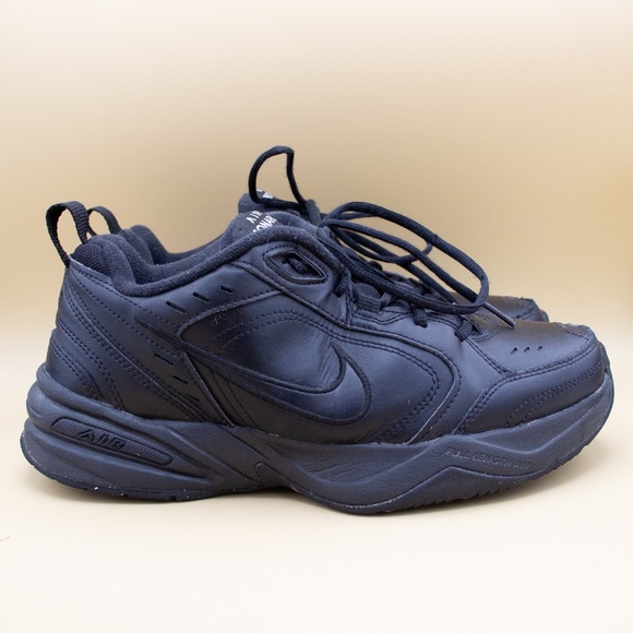 Nike Air Monarch IV Triple Black Shoes 415445-001 Men's Size 8.5 - Picture 3 of 8